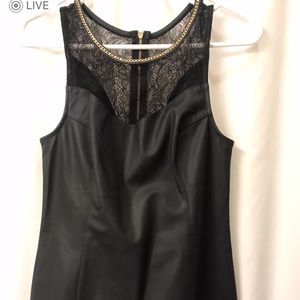 XS Express Black Leather Top